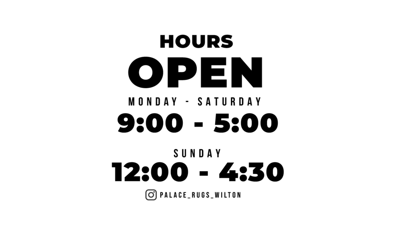 Palace Rugs Store Hours