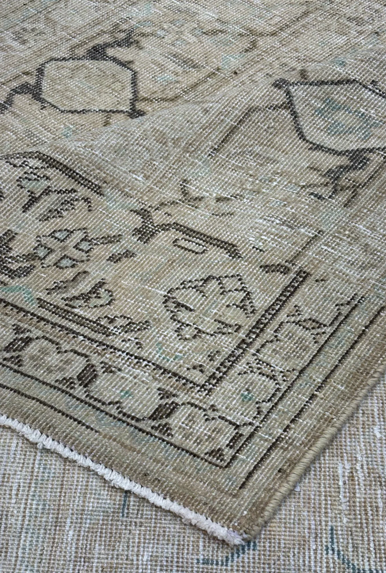 10'3 x 7'2 Overdye Hand-Knotted Oriental Rug #OD18 - Palace Oriental Rugs - Detail Angle