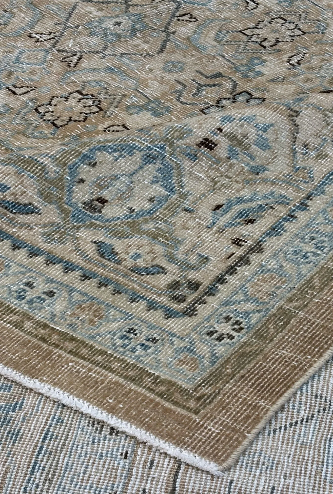 9 x 12'2 Transitional Hand-Knotted Oriental Rug #TS237 - Palace Oriental Rugs - Detail Angle