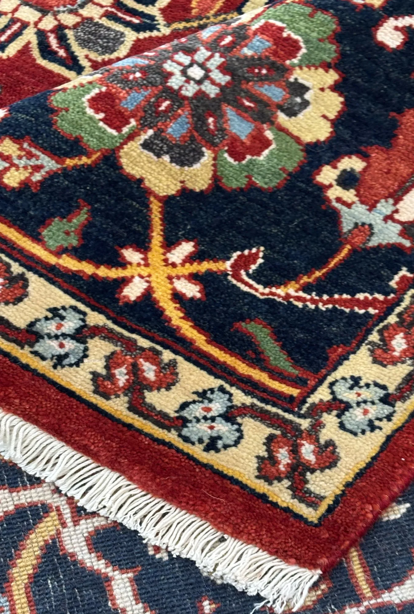 7'10 x 10'1 Traditional Hand-Knotted Oriental Rug #TR427 - Palace Oriental Rugs - Detail Angle